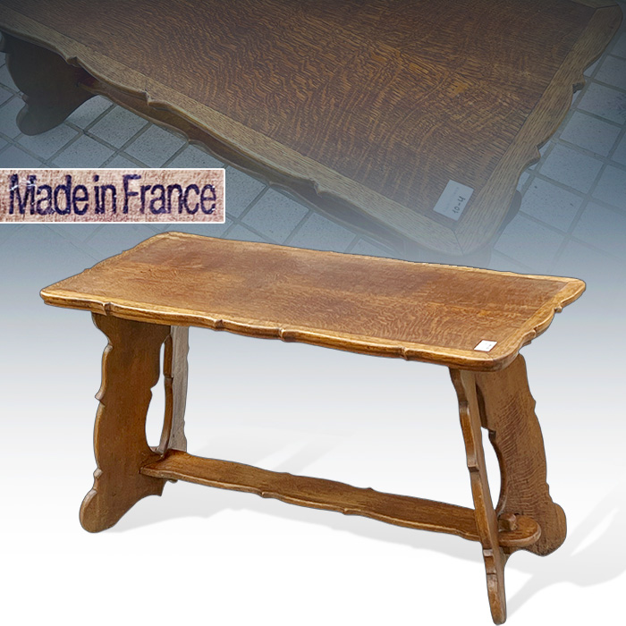 프랑스산 엔틱 통오크 높은 테이블(60cm)