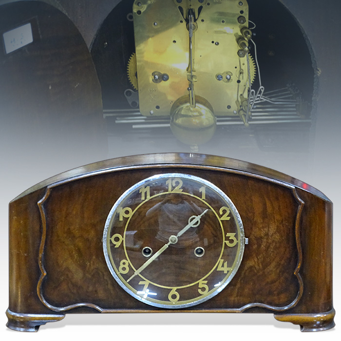 독일산 엔틱 월넛 기계식 쾌종시계
