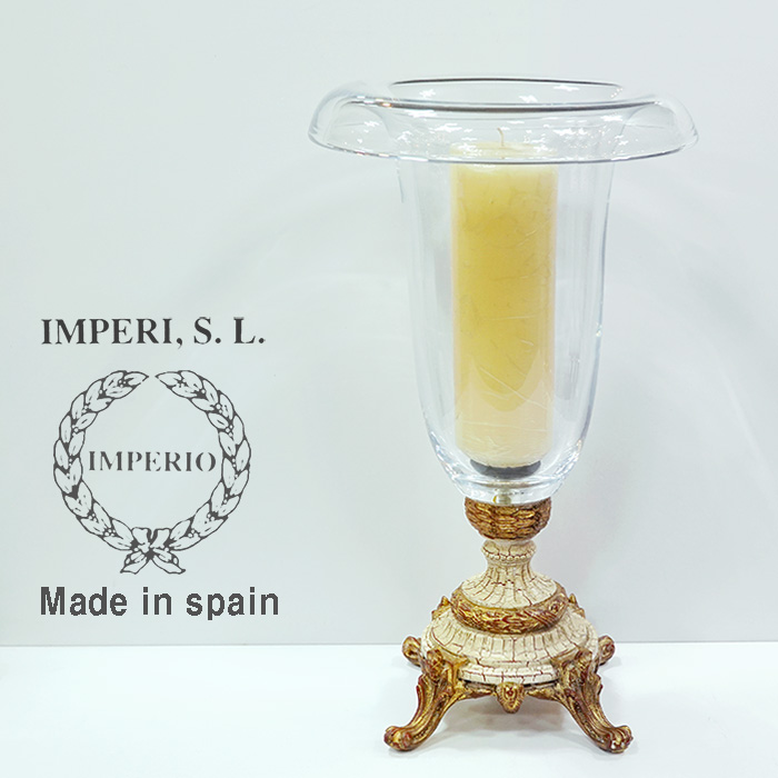 스페인 IMPERIO 임페리오 금장 크리스탈 촛대화병(47cm)