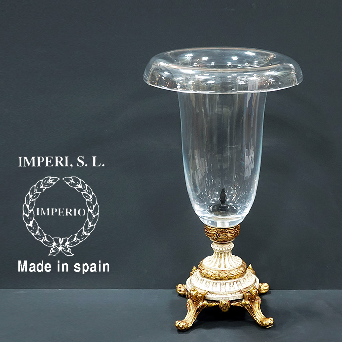 스페인산 임페리오 금장 크리스탈 촛대화병(47cm)